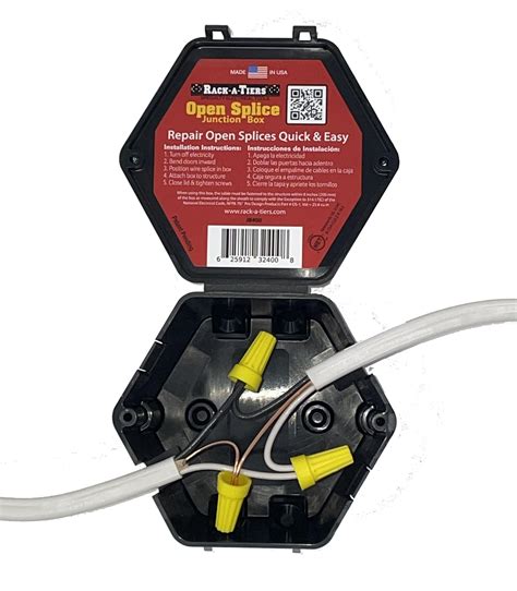 electrical junction box splitter|electrical splice box with terminals.